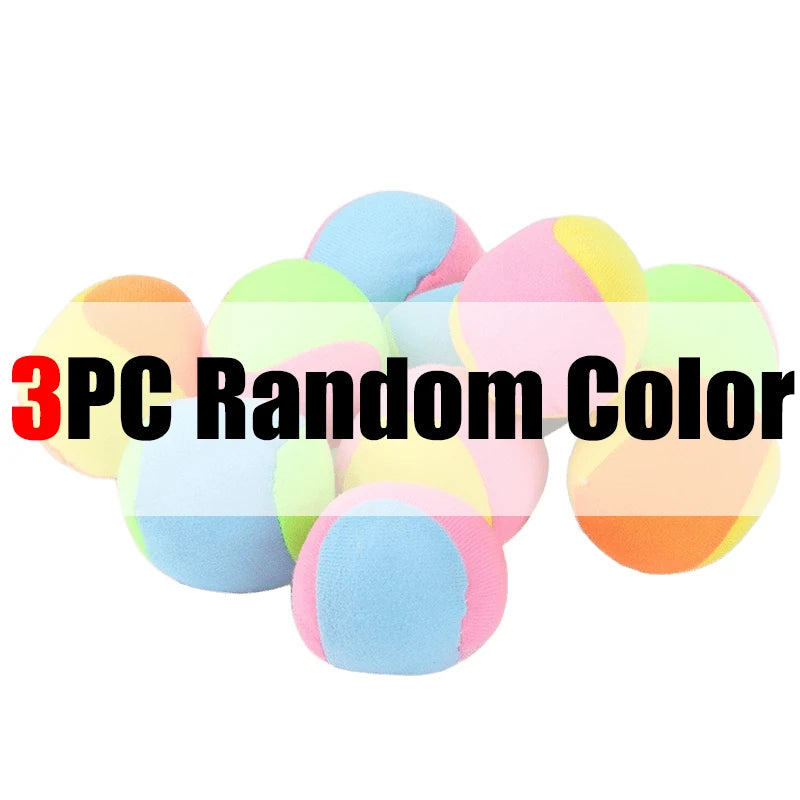 3-12PCS/Set Soft Hard Sticky Ball Balance Balls Mix Colors Lightweight Catch Chasing Games Home Park Playground Pet Supplies ZYF