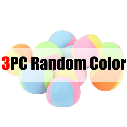 3-12PCS/Set Soft Hard Sticky Ball Balance Balls Mix Colors Lightweight Catch Chasing Games Home Park Playground Pet Supplies ZYF