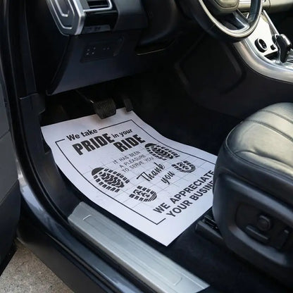 10Pcs High Quality Disposable Car Floor Mats, Waterproof Anti-Slip Paper Car Interior Protection Accessories