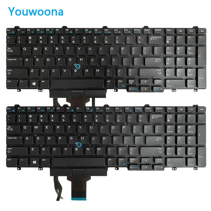 New Original Laptop Keyboard For DELL E5550 Precision 3510 3520 3530 M3510 7510 7710 M7720 M7520 E5570