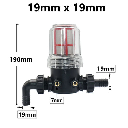 Transparent 60 Mesh Fine Filtration Water Filter With 20mm, 25mm Barbed Agriculture Tools Garden Irrigation Filter 1 Pcs