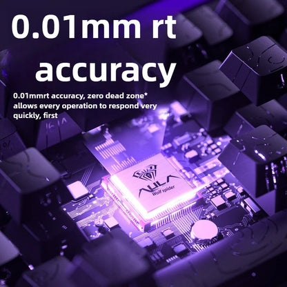 AULA HERO 68HE 8K Magnetic Axis High Performance Gaming Keyboard Hybrid Bearing RGB Low Latency Custom Wired Gaming Keyboard