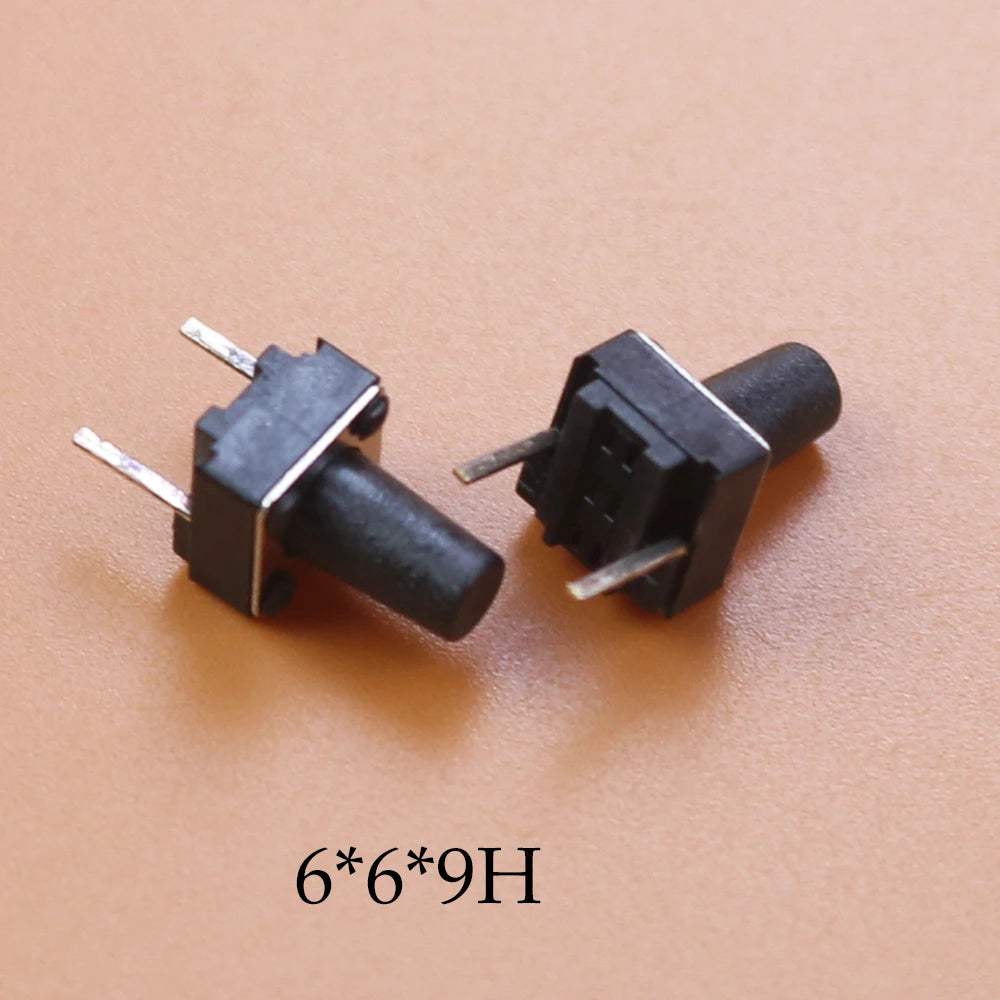 10/20/50PCS  Tactile Push Button Switch 2 pins 6*6*5 mm Key Switches 6x6x4.3/5/6/7/8/9/10/12H Micro Switch Pin
