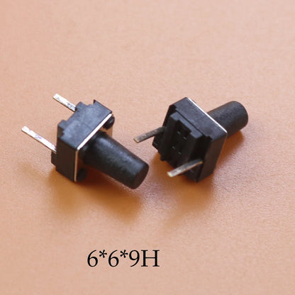 10/20/50PCS  Tactile Push Button Switch 2 pins 6*6*5 mm Key Switches 6x6x4.3/5/6/7/8/9/10/12H Micro Switch Pin