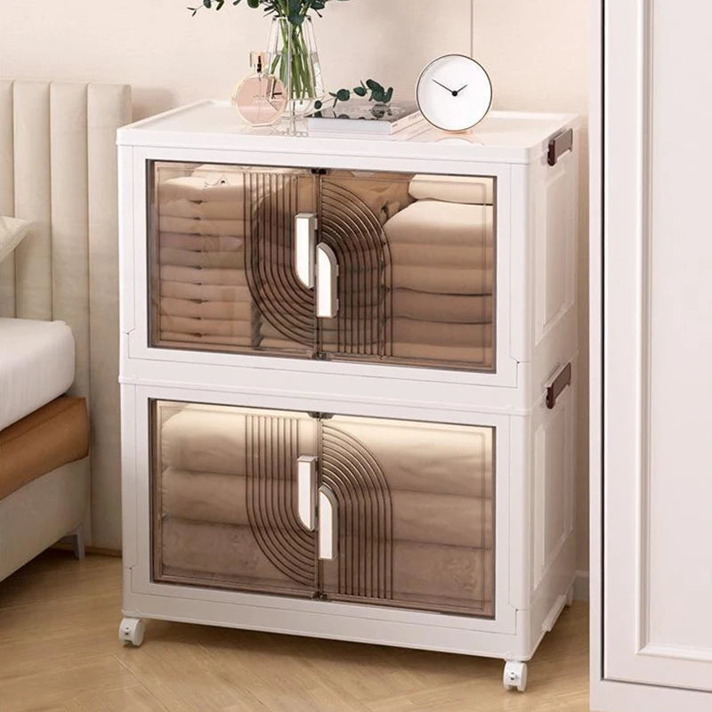 Bedroom Storage Box Clothing Cabinet Organizing Foldable Living Room Storage Cabinet Stationery Toy Organization Boxes Kitchen