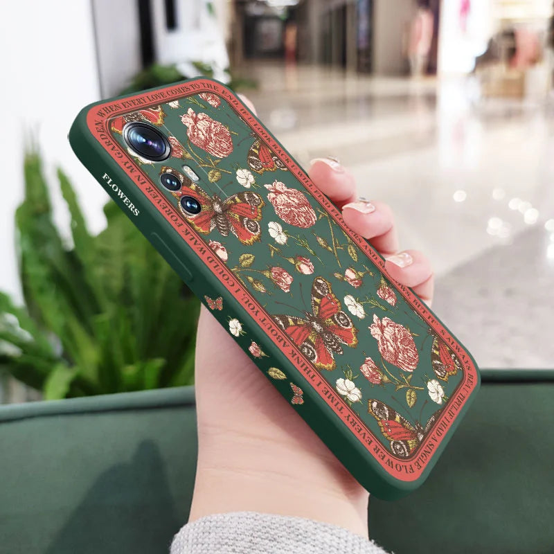 Classicism Flower Phone Case For Xiaomi Mi 17 15T 14T 14 13 13T 12 12T 11 Ultra lite 10 10S 11T 10T 9T Pro Lite Poco F5 5G Pro