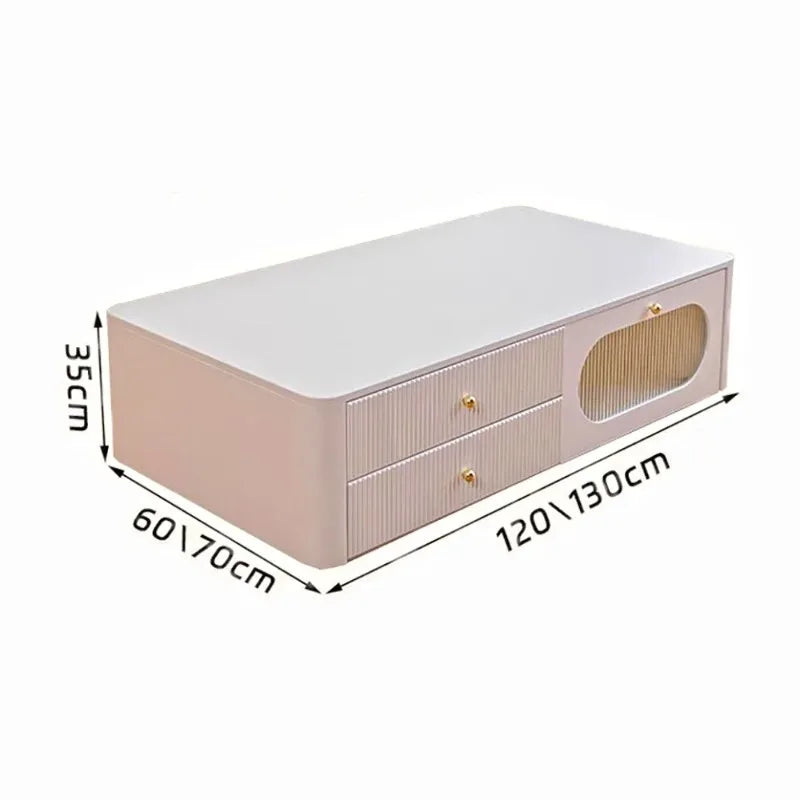 Aesthetic Trendy Coffee Table Modern Design Luxury Classic Coffee Table Beauty Storage Table Basse Living Room Furniture