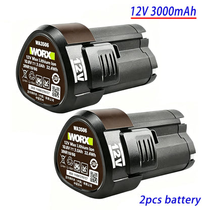 100% New 12V 3000mAh RW9300 WA3503 Replacement Li-ion Battery For Worx WA3504 WA3505 WA3553 RK2515K2 Cordless Tool Power Battery