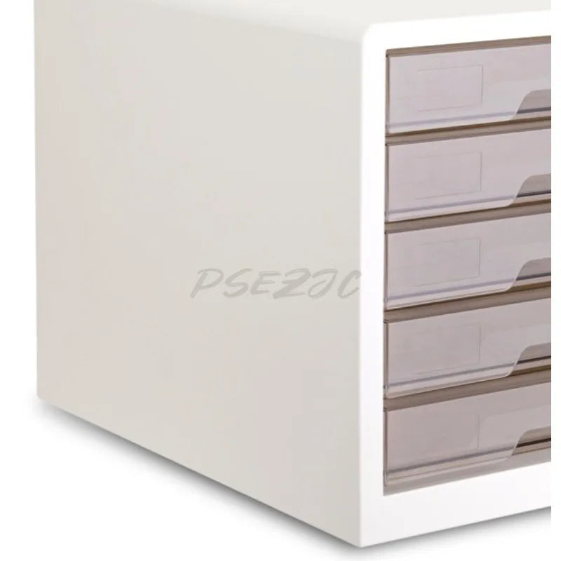 File Cabinet A4 Transparent Drawer Large Capacity Office Desktop Data Classification and Storage
