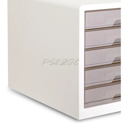 File Cabinet A4 Transparent Drawer Large Capacity Office Desktop Data Classification and Storage