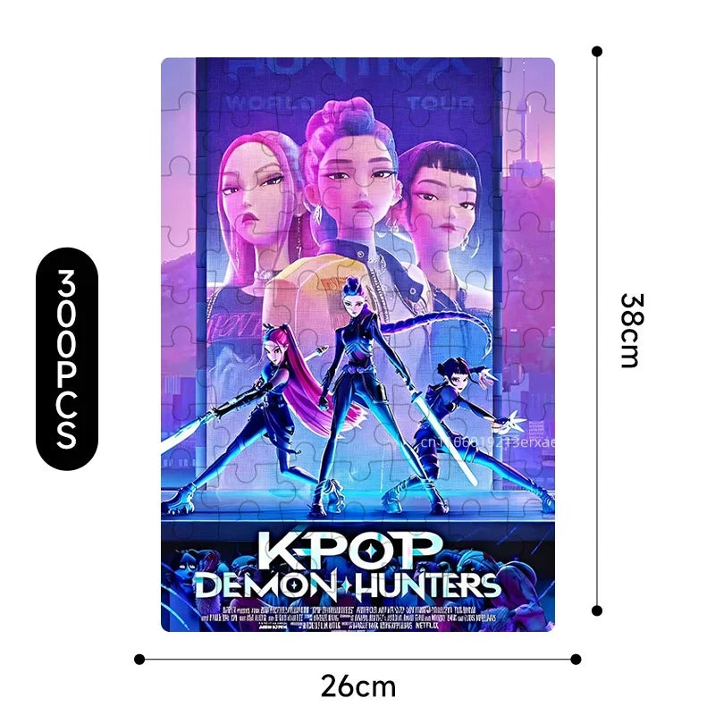 70/300PCS Wooden Jigsaw Puzzle Cool Cyberpunk Anime Family Interactive Game Collectible Gift for Adults Kids Teens Home Decor