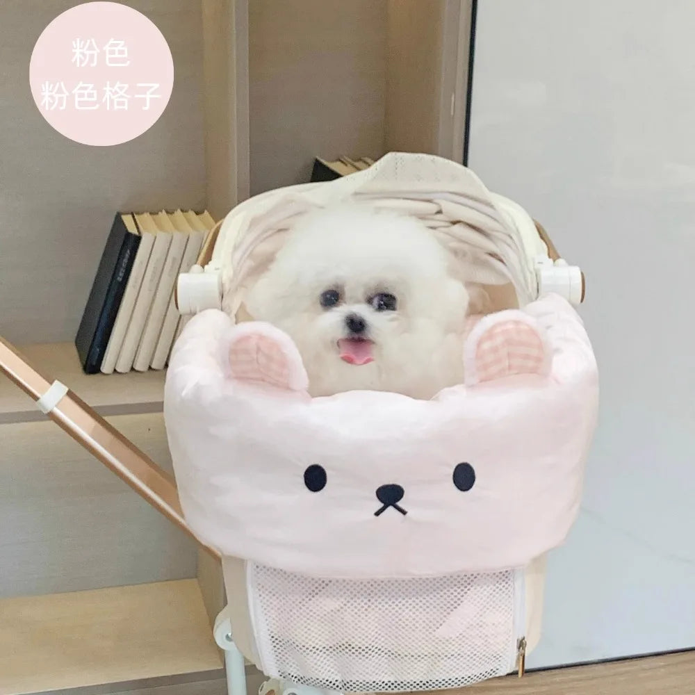 Cat and Dog Strollers Edge Pads Removable and Washable Seat Pads Anti-dirt Padding for Pet Stroller Pet Products Accessories