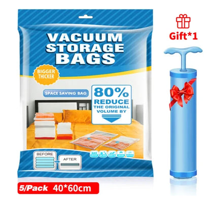 Vacuum Storage Bag Clothes Organizer Bag for Bedding,Pillows,Towel,Space Saver Travel Seal Packet With Valve Vacuum Bag Package