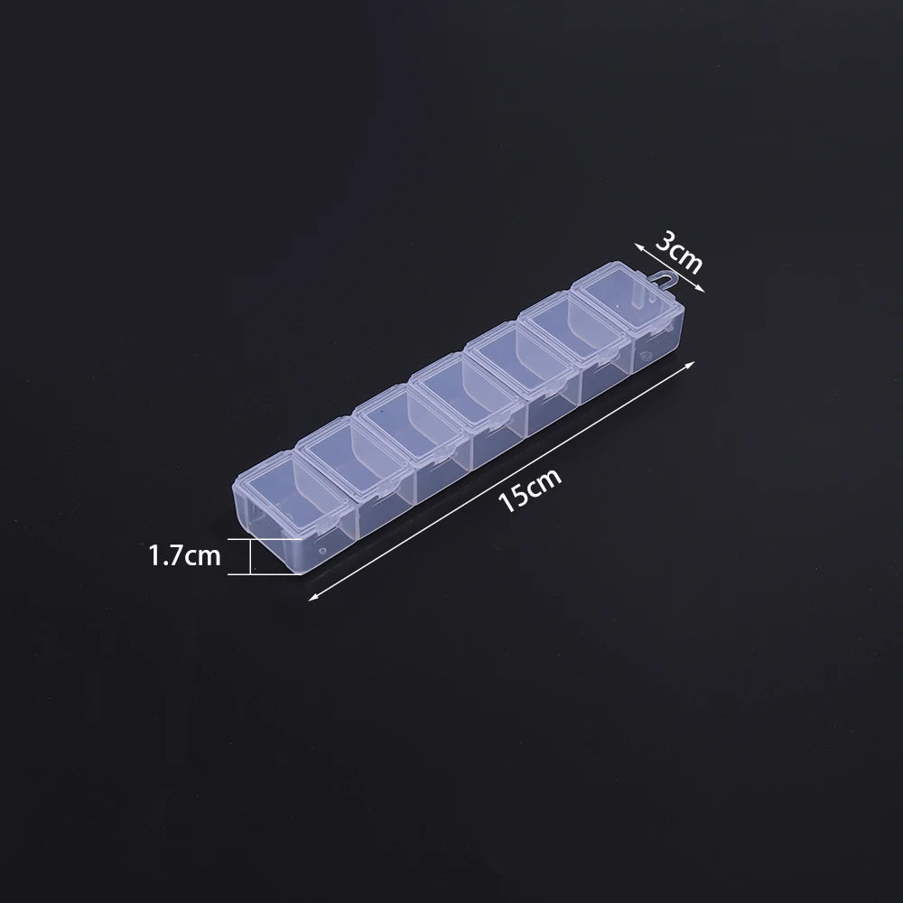1pcs Transparent Plastic Storage Box Multifunctional Jewelry Box For Jewelry Organizer Storage Small Item Supplies Container Box