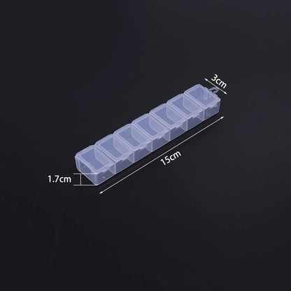 1pcs Transparent Plastic Storage Box Multifunctional Jewelry Box For Jewelry Organizer Storage Small Item Supplies Container Box