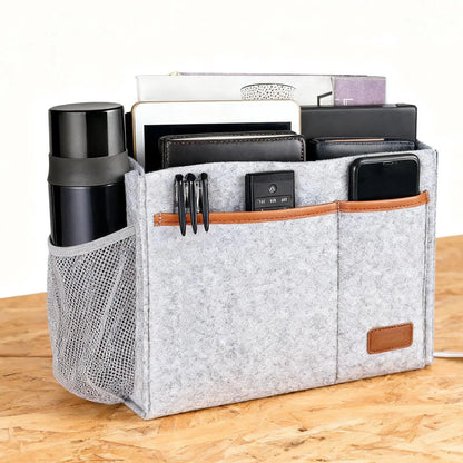 Hanging Bedside Bag, Under Mattress Storage Organizer, Bedside Pockets, Thick