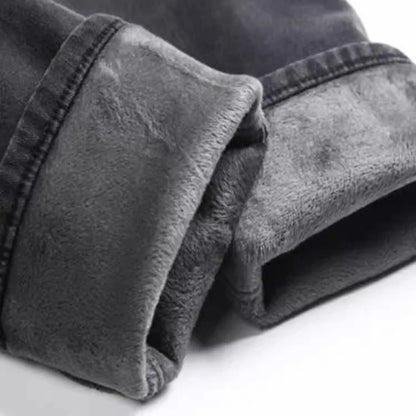 Thiened Fce High Waist Women's Jeans Elastic Stretchy Long Pants Winter Wear High Waist Cotton Stretch Denim Trousers