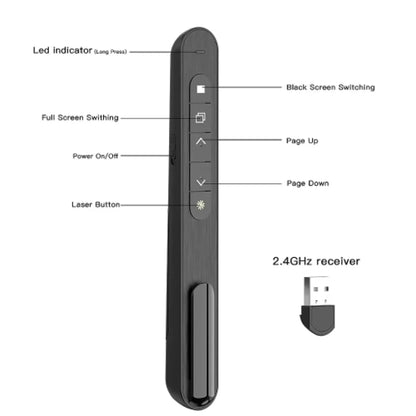 Whiteboard Remote Control Pen Projector Page Pen With PPT Remote Control Infrared Presenter Pen For Projector Powerpoint Slide