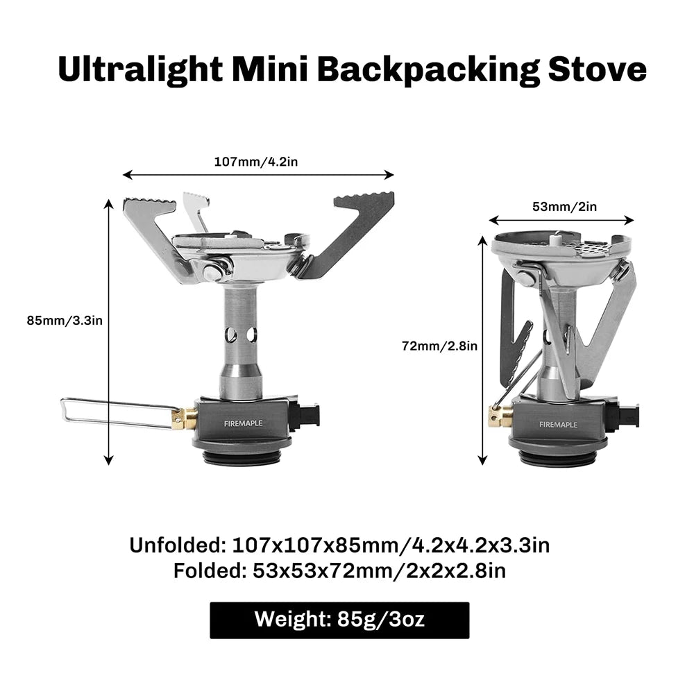 Fire-Maple GreenPeak Camping Stove Camp Cooking Burner Portable Backpacking Stove with Piezo for Hiking Trekking Fishing