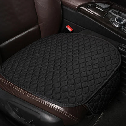 3Pcs Cotton and linen Car Seat Cover Set Universal Car Seat Cover Cushion All Season Car Seat Protector Interior Car Accessories