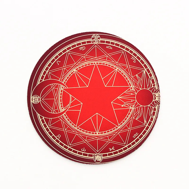 Fashion Moon Phase Planet  Retro Mouse Pad Round Computer Mouse Pad Gaming Mouse Pad for Pc Laptop Desk Macbook Pro Mouse Pad