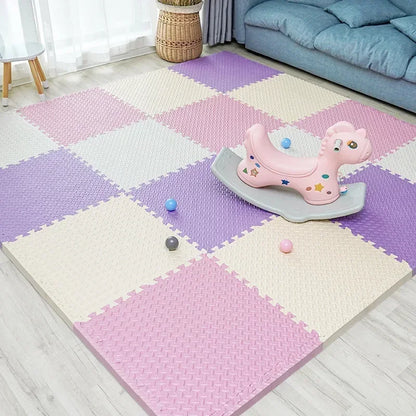 New 30*30cm Thicken Sports Gym Mat Protection EVA Leaf Grain Floor Mats Yoga Fitness Non-Slip Splicing Rugs Shock Room Play Mats