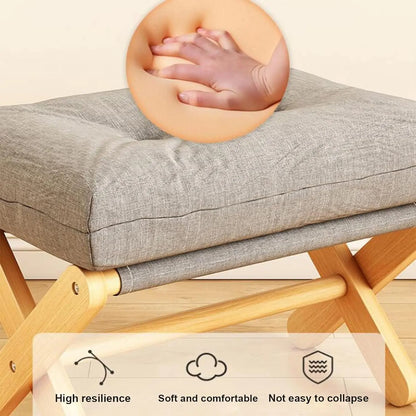 Small Footstool Portable Desk Rest Foot Ottoman Footstool Portable Footrests Foot Stool chair Leg Rest High Padded Vanity Chair