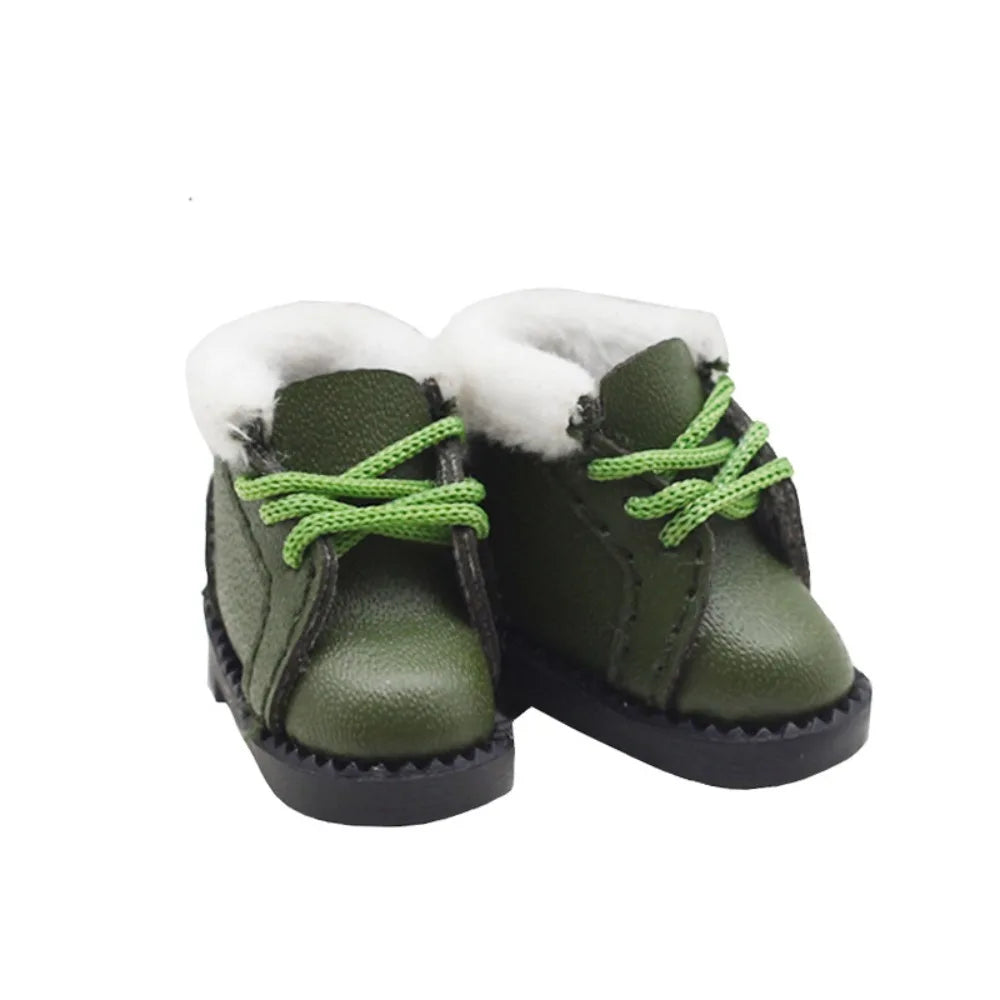 Doll Accessory Toy For 1/6 Blythes OB22 ob24 Dolls Doll Winter Boots Shoes Accessories Doll Clothes Accessories Mini Doll Shoes