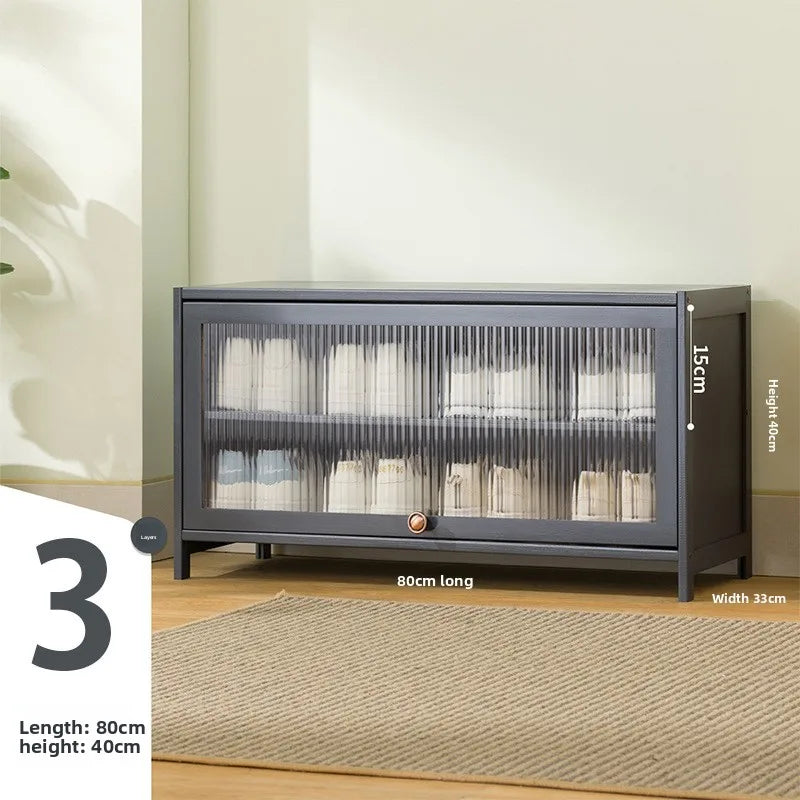 Shoe cabinet multi-layer storage rack household simple door entry balcony indoor large-capacity dust-proof shoe rack