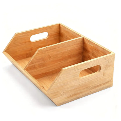 Stackable Pantry Storage Bins For Kitchen Vegetable Fruit Storage Boxes Wooden Potato Container Storage Pantry Bins For Kitchen