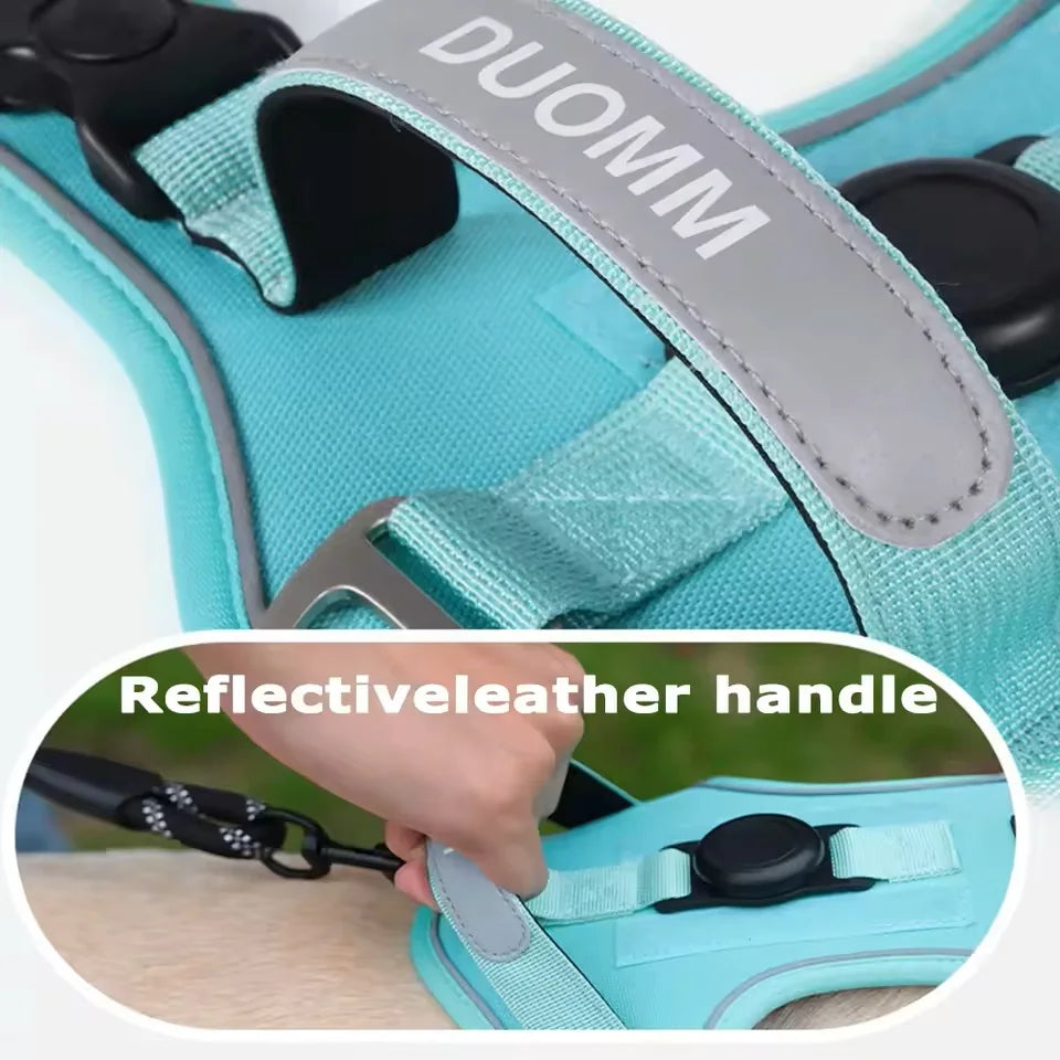 Anti Pull Dog Harness for Large Medium Dogs Reflective Escape Proof Tracker Chest Strap Breathable Adjustable Pet Supplies