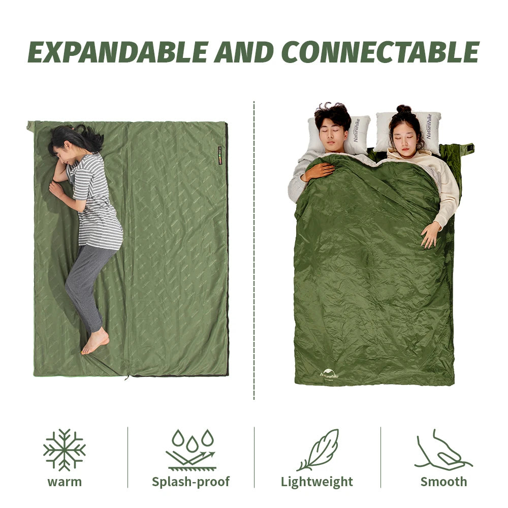 NaturehikeLW180 Sleeping Bag Ultralight Portable Sleeping Bag Spring Summer Sleeping Bag Outdoor Hiking Camping Travel Equipment
