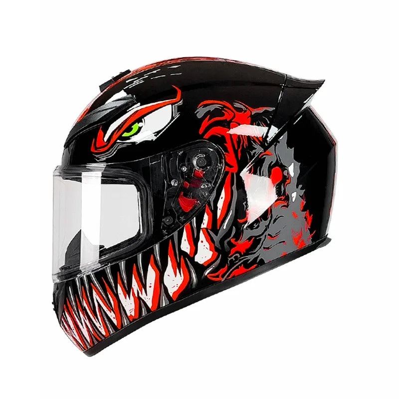 Motorcycle For Venom Helmet Unisex DOT Helmet cruise retro Motocross Full Face Helmet riding Helmet Casco Capacete