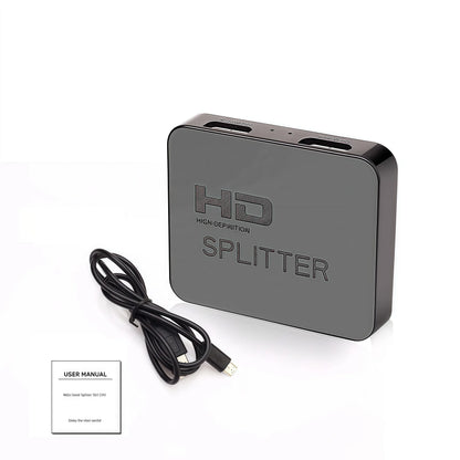 1x2 4K HDMI Splitter - 1 Input 2 Output Video Distributor for Dual Monitor, PC,Projector,Laptop,4K@60Hz HD Amplifier Switch Box