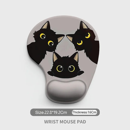 Desk Dirty Mouse Pad Silicone Cartoon Animal Wrist Mouse Pad Customized Mouse Pad Wrist Support