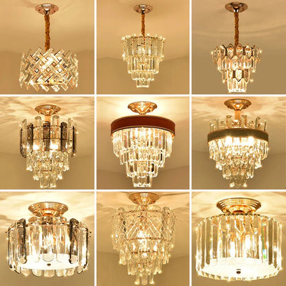 Light Luxury Crystal Small Chandelier Aisle Lamp Corridor Entrance Entrance Foyer Modern Minimalist Balcony Stairwell Lighting