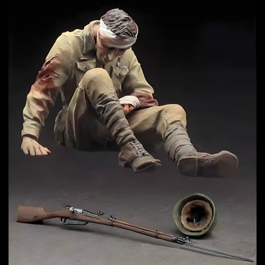 1/35 model kit resin kit  Wounded Soviet soldiers Collectible Unassembled Sculpture for Hobbyists