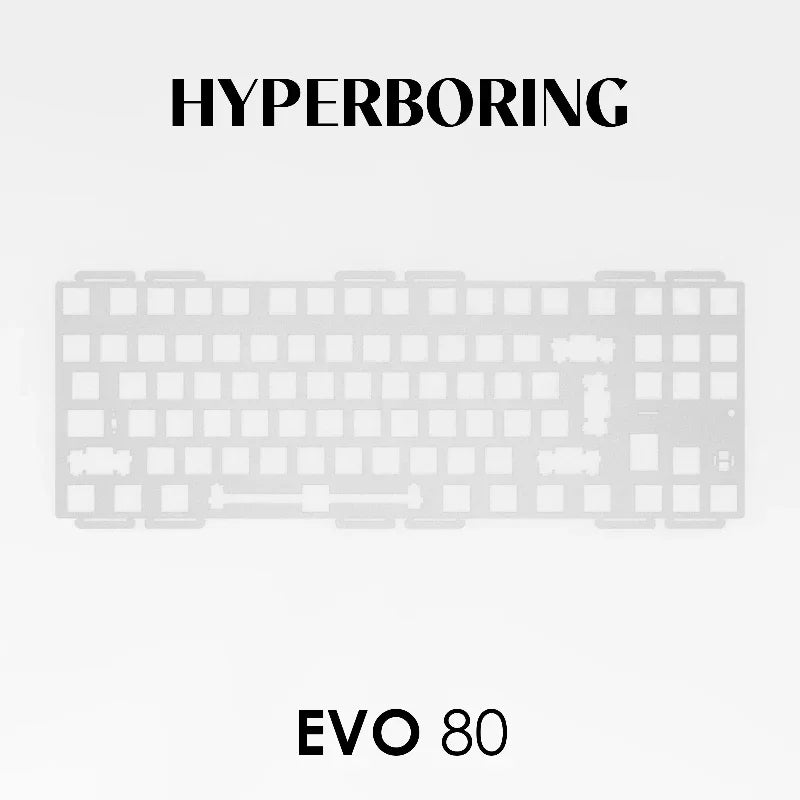 Evoworks EVO80 Customized Mechanical Keyboard Accessories PP PC FR4 Aluminum Copper Positioning Plate for Keyboard Gifts