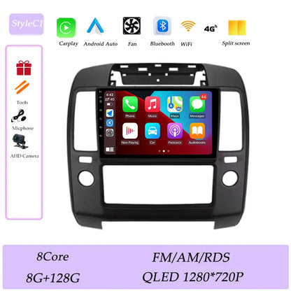GPS Navigation for Nissan Navara 2006 - 2012 CarPlay Car Radio Video Audio Multimedia Player DSP Stereo Bluetooth  QLED Screen