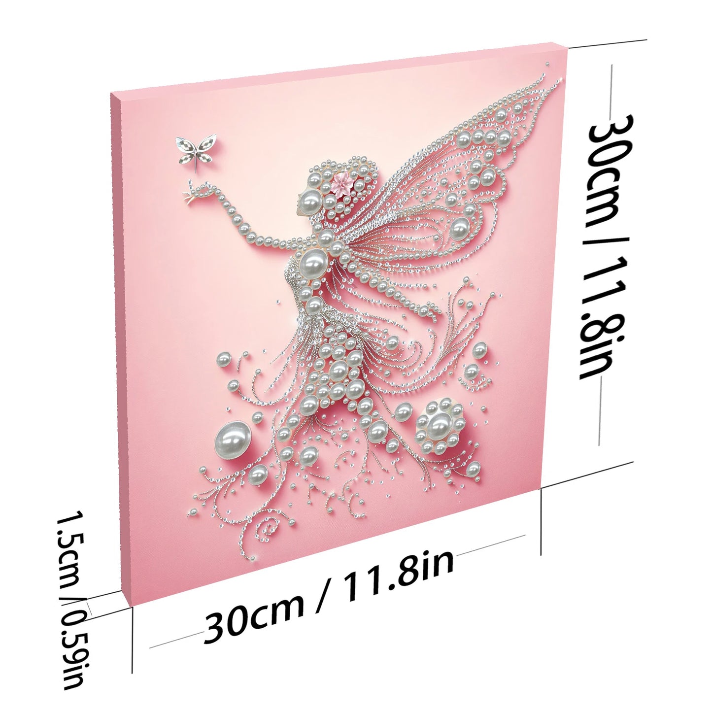 DIY Pearl Gem Paintings Picture Arts Craft for Adults/Beginners Gift Home Decor 30x30cm With Frame