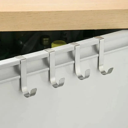 S-Shaped Metal Hook Cabinet Door Hanging Rack Gadgets Holders Desk Shelves Kitchen Utensils Storage Organizer Bathroom Accessori