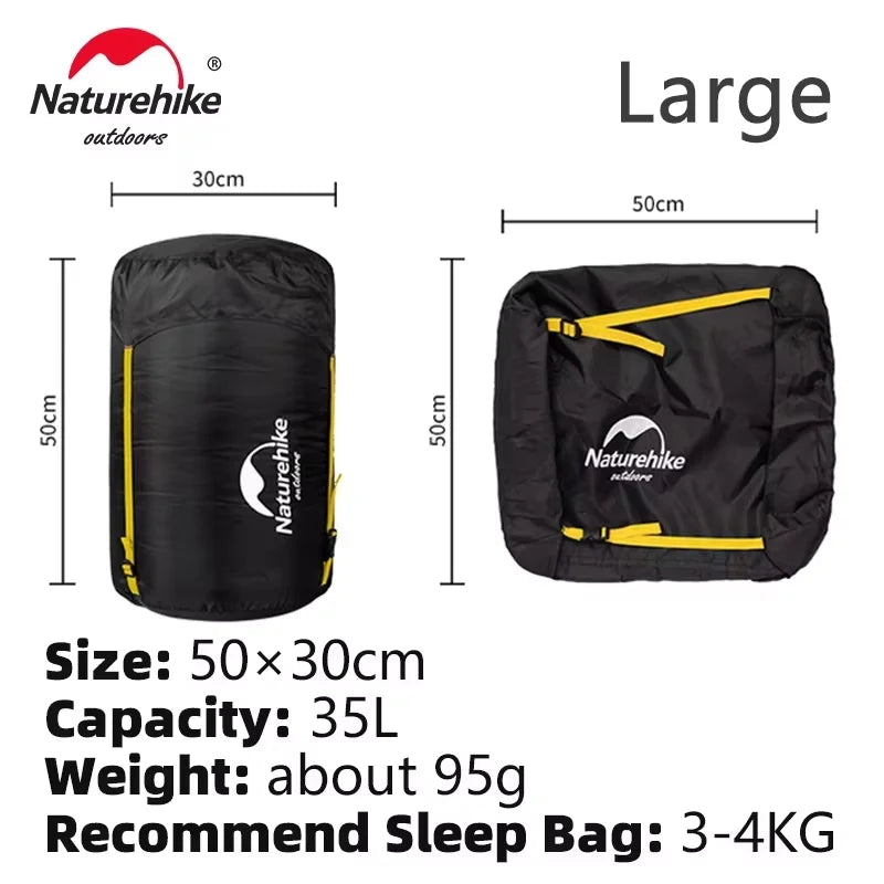 Naturehike Compression Bag For 3-4kg Sleeping Bag Splash-proof Multifunctional Camping Travel Portable Accessories Storage Sack