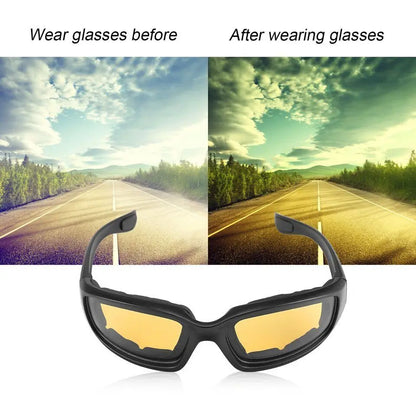 Outdoor UV Protection Goggles Padded Goggles Anti-UV Unisex Sports Sunglasses Eyewear Motorcycle Riding Glasses for Adventurers