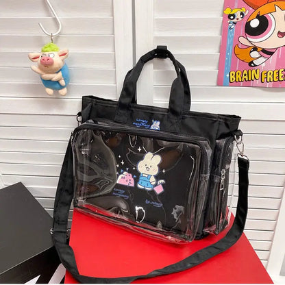 Transparent bag ita bag bolsos cruzados Japanese Cute Big Bag Female Bag New Student Shoulder Cross Body Hand Bag tote bag