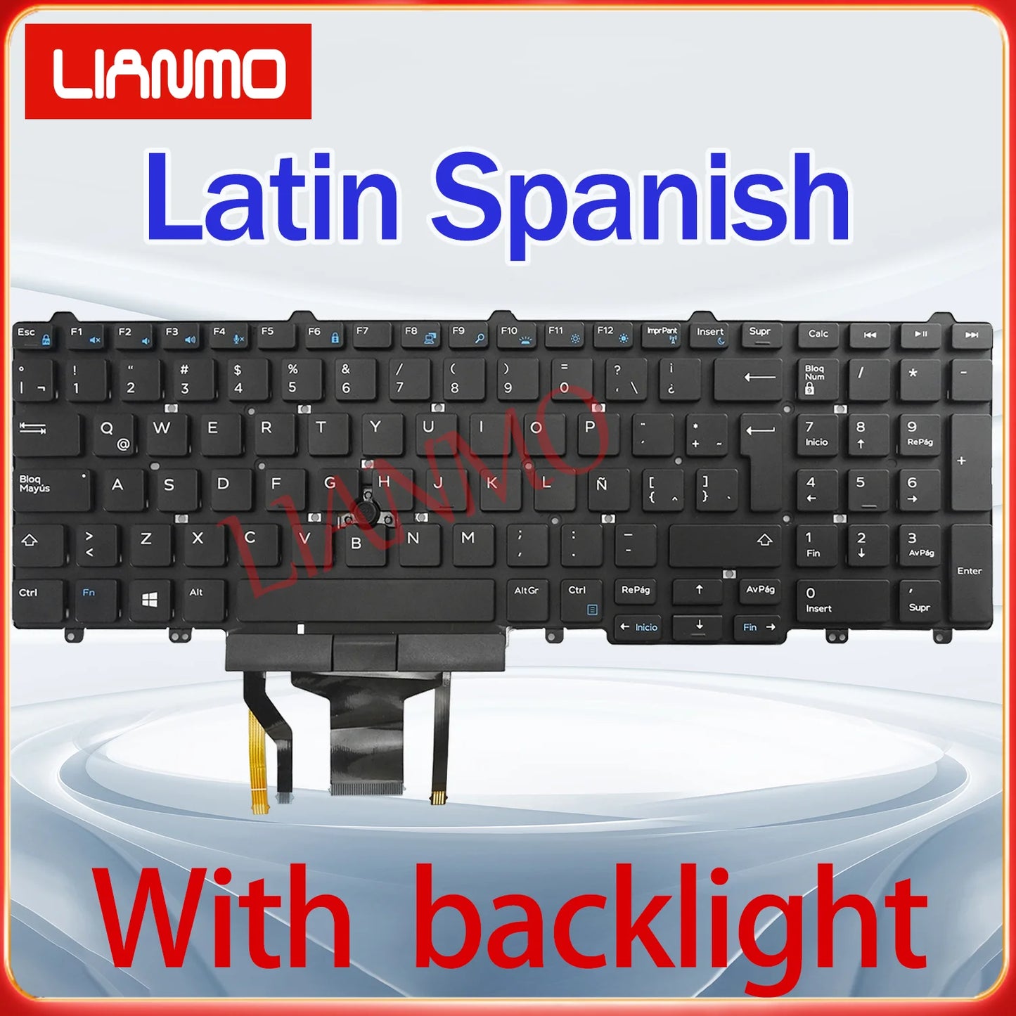 US/DE/SP/LA/UK/FR For Dell Latitude E5550 E5570 5580 5590 5591 P53F M3510 7510 7710 7720 7510 7520 Backlight Keyboard