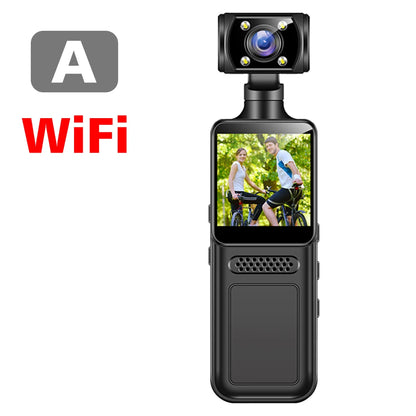 2025 New Action Camera 4K HD 180 ° Rotating Mini Portable Camera Mini Sports Wearable Camera Infrared Night Vision Sports DV