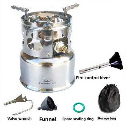 Alcohol Stove for Outdoor Camping, Tea Brewing & Picnic, Portable Vaporizer Stove, Integrated Design