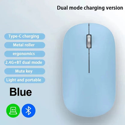 Lenovo Wireless Mouse Type-C Charging Portable Office Silent Click Ergonomic Universal Laptop Lightweight Office Game No-Noise
