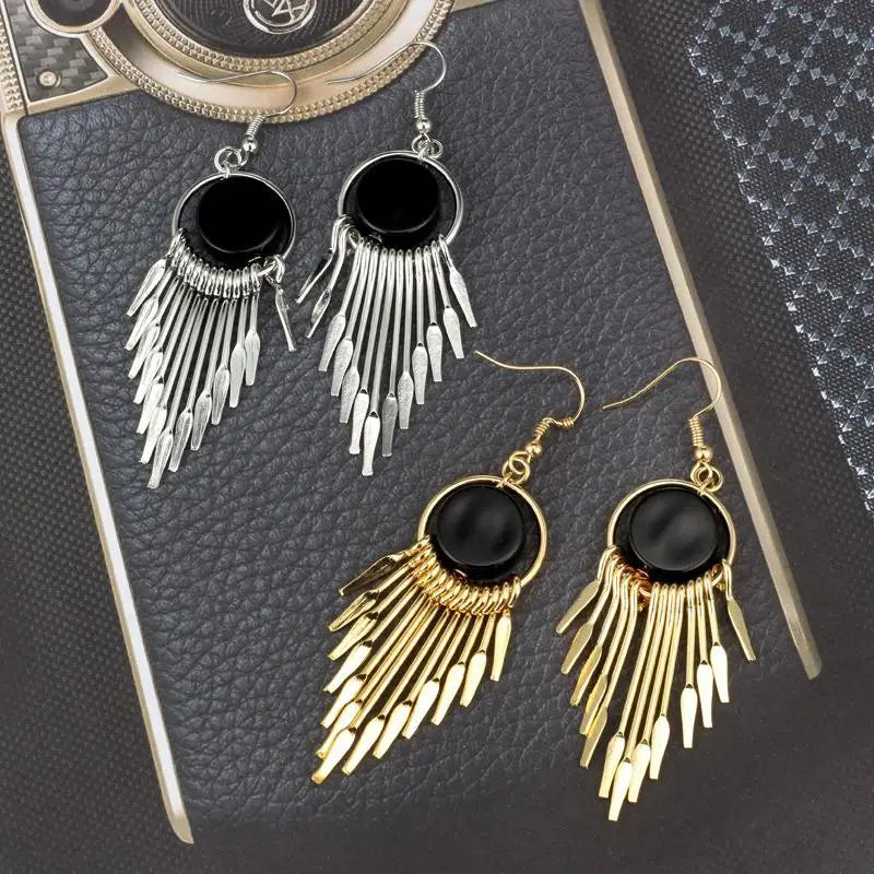 Classic Chain Earrings Vintage Long Earrings Ladies Fashionable Alloy Earrings