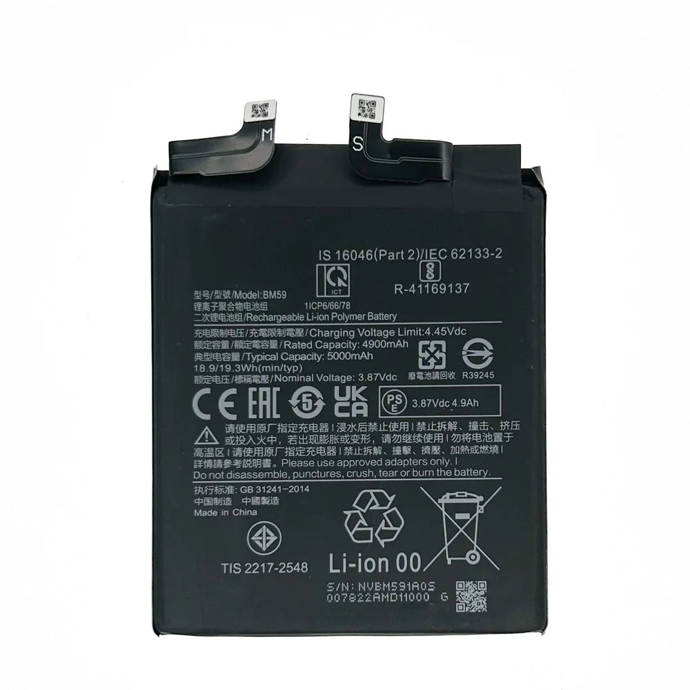Genuine Replacement Battery BM59 Original Battery For Xiaomi Mi 11T 5000mAh High Quality  Batteria Battery Batteries + Kit Tools